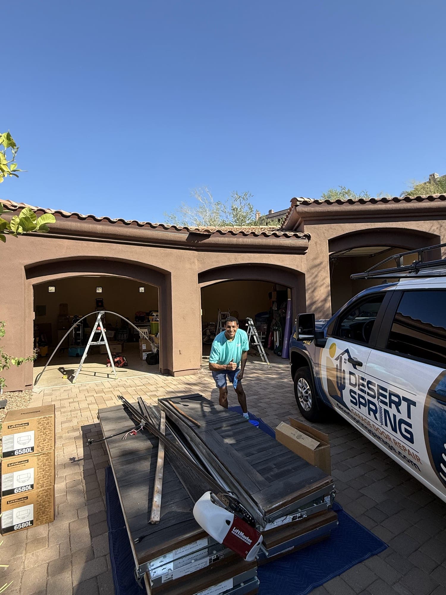 Garage Door Repair Scottsdale Garage door installation and repair project in Scottsdale, AZ by Desert Spring Garage Door Repair